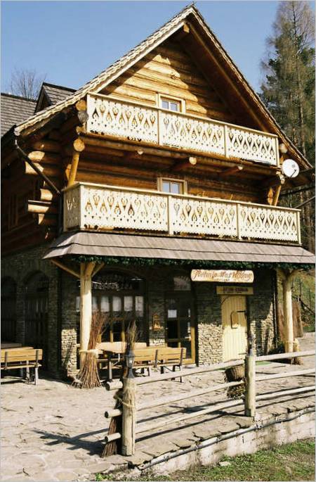A wooden house in Poland