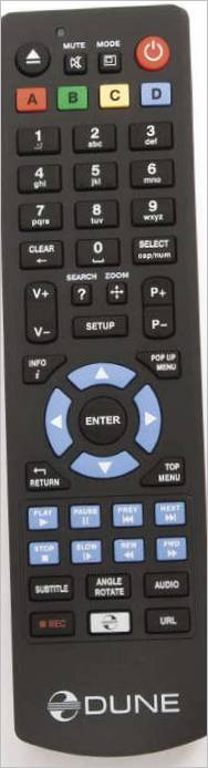 Dune HD Max Media Player remote control