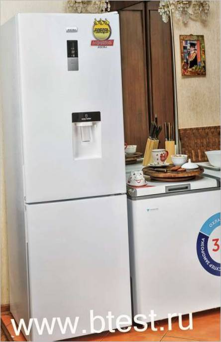 Double-compartment refrigerator Ascoli with dispenser